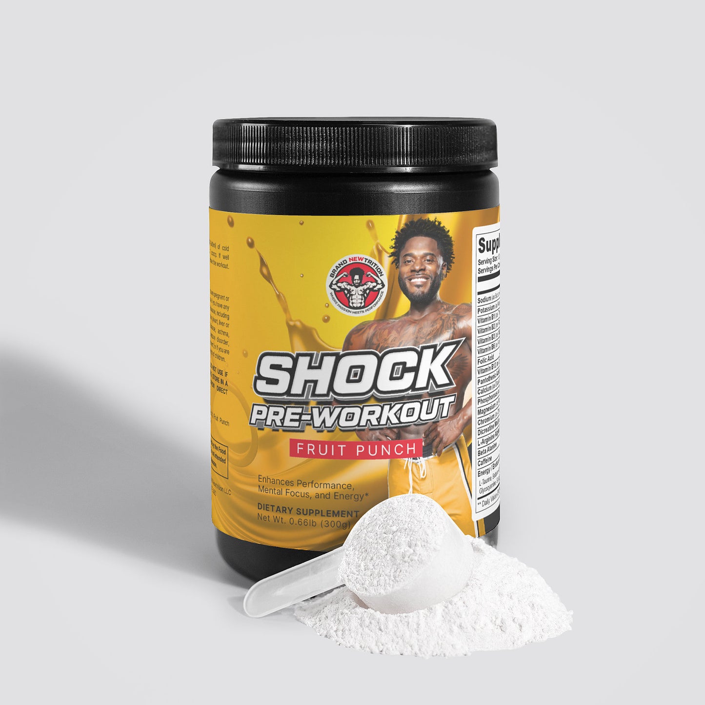 Shock Pre-Workout Powder (Fruit Punch)
