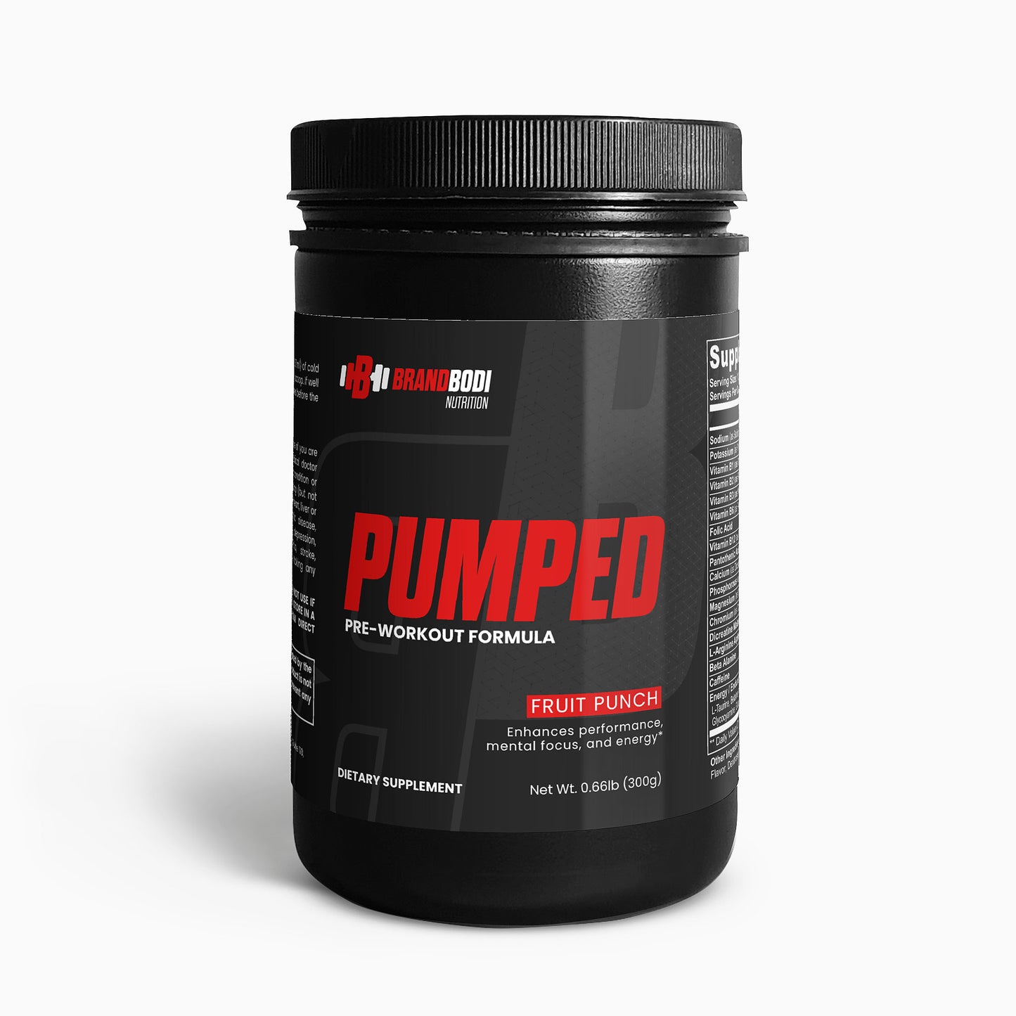 Pumped - Pre Workout Formula (Fruit Punch)