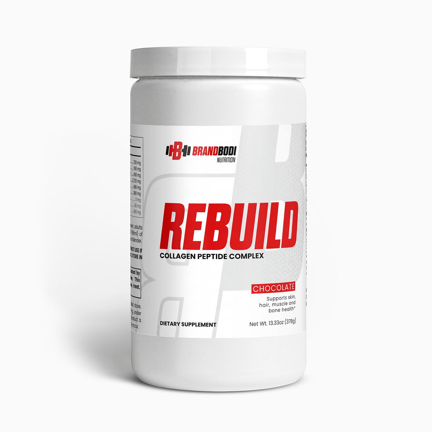 REBUILD - Grass-Fed Collagen Peptides Powder (Chocolate)