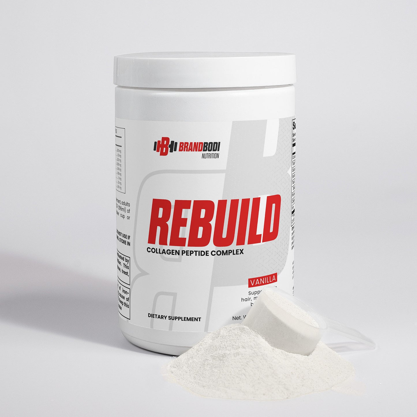 REBUILD - Grass-Fed Collagen Peptides Powder (Vanilla)