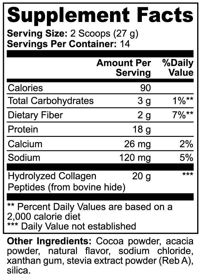 REBUILD - Grass-Fed Collagen Peptides Powder (Chocolate)